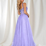 Lilla Corset Tulle Gown - Lilac