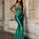 Romana Corset Gown Emerald