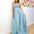 Rosie Strapless Glitter Gown - Baby Blue