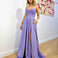 Rosie Strapless Glitter Gown - Violet