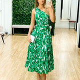 Siena Maxi Dress - Green Print