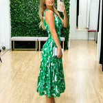 Siena Maxi Dress - Green Print