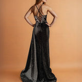 Sirena Corset Gown Black Back