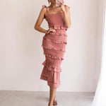 Adele Midi Dress Mauve Front