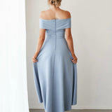 Belina Midi Dress- Baby Blue