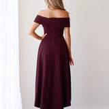 Belina Midi Dress - Mahogany
