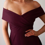 Belina Midi Dress - Mahogany