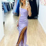 Taipei Satin Gown Lilac