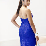 Tayla Sequin Gown - Cobalt Blue