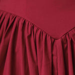 Thea Midi Dress Wine Fabric