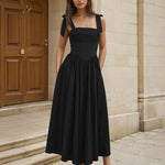 Thea Midi dress front black