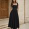 Thea Midi dress front black