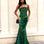 Tory Strapless Gown Emerald