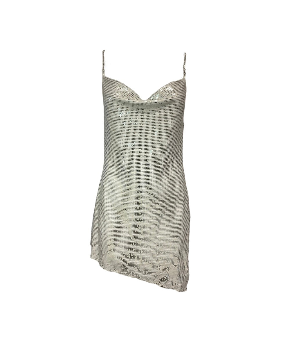 Honey Sequin Mini Dress - Silver