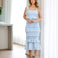 Adele Midi Dress - Baby Blue