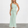 Agatha Mesh Maxi Dress Sage front