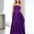 Alexandra Corset Satin Gown - Plum