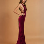 Alexis Gown Wine Side