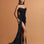 Alice Mesh Corset Gown Black Front