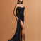 Alice Mesh Corset Gown Black Front
