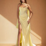 Alice Corset Gown Light Yellow Front