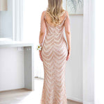 Amaya Sequin Gown - Gold