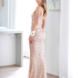 Amaya Sequin Gown - Gold