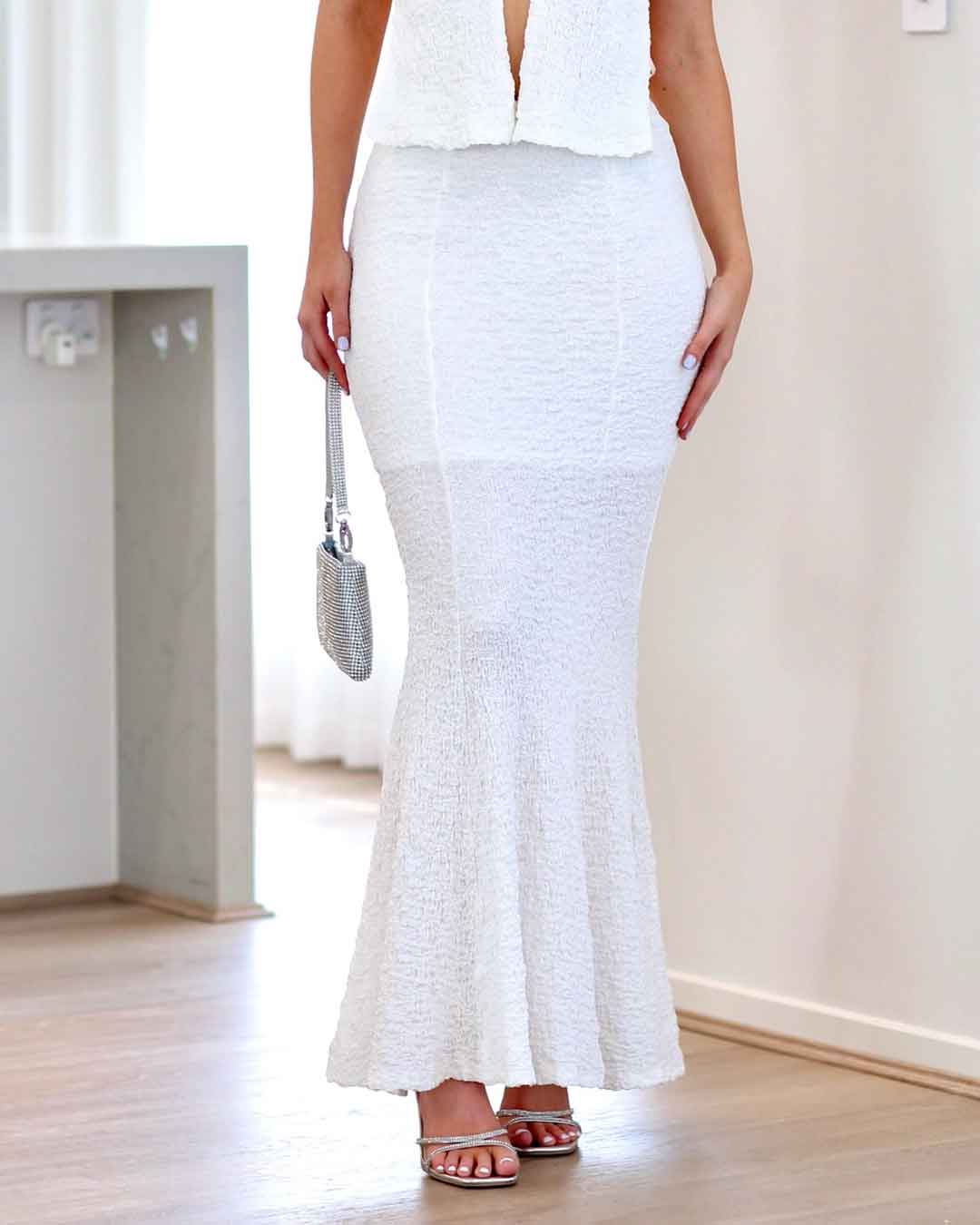 Amy Maxi Skirt - White