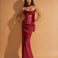 Anna Corset Gown Burgundy FRONT