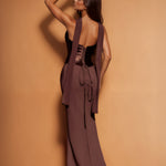 Anna Corset Gown Espresso Back