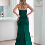 Armani Corset Satin Gown - Emerald