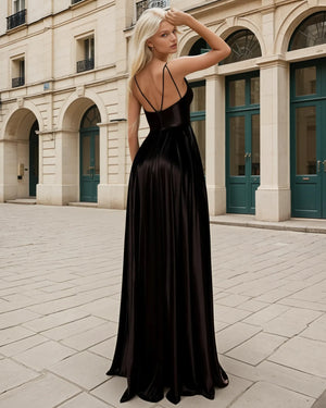 Ava Satin Tank Black main image 0