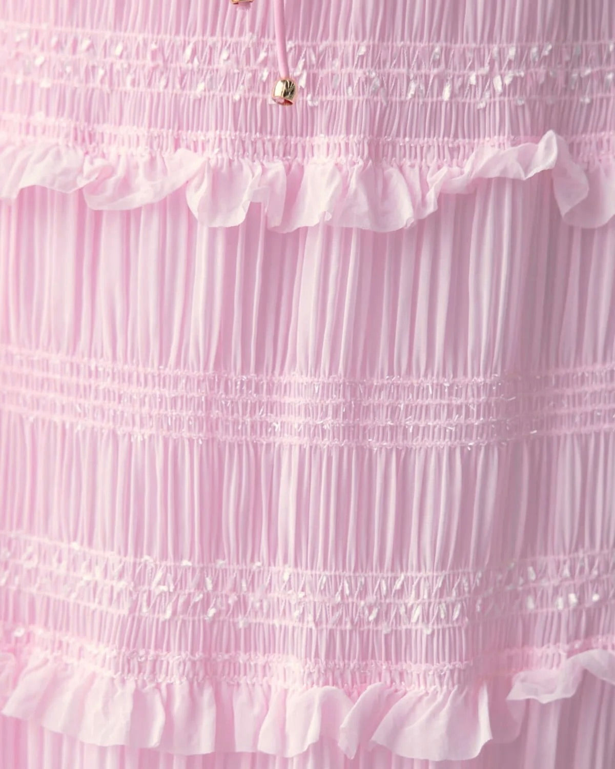 Calliope Maxi Top and Skirt Set Baby Pink Fabric