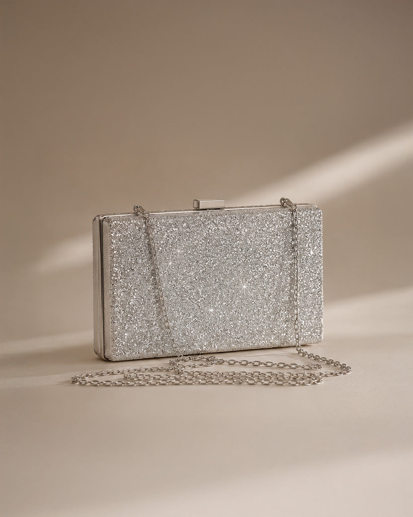 Amara Clutch Silver