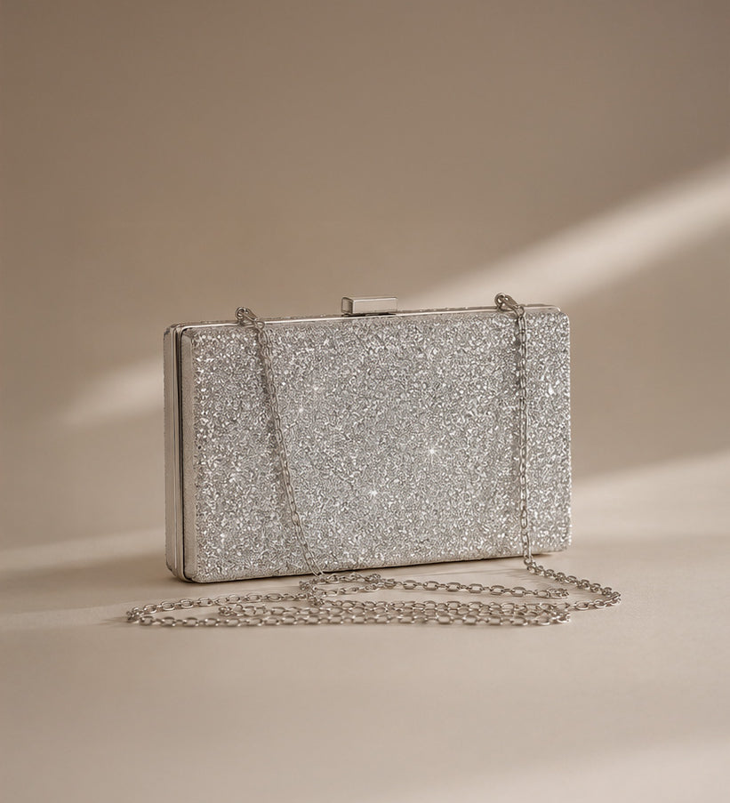 Amara Clutch Silver