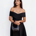 Belina Midi Dress Black Close