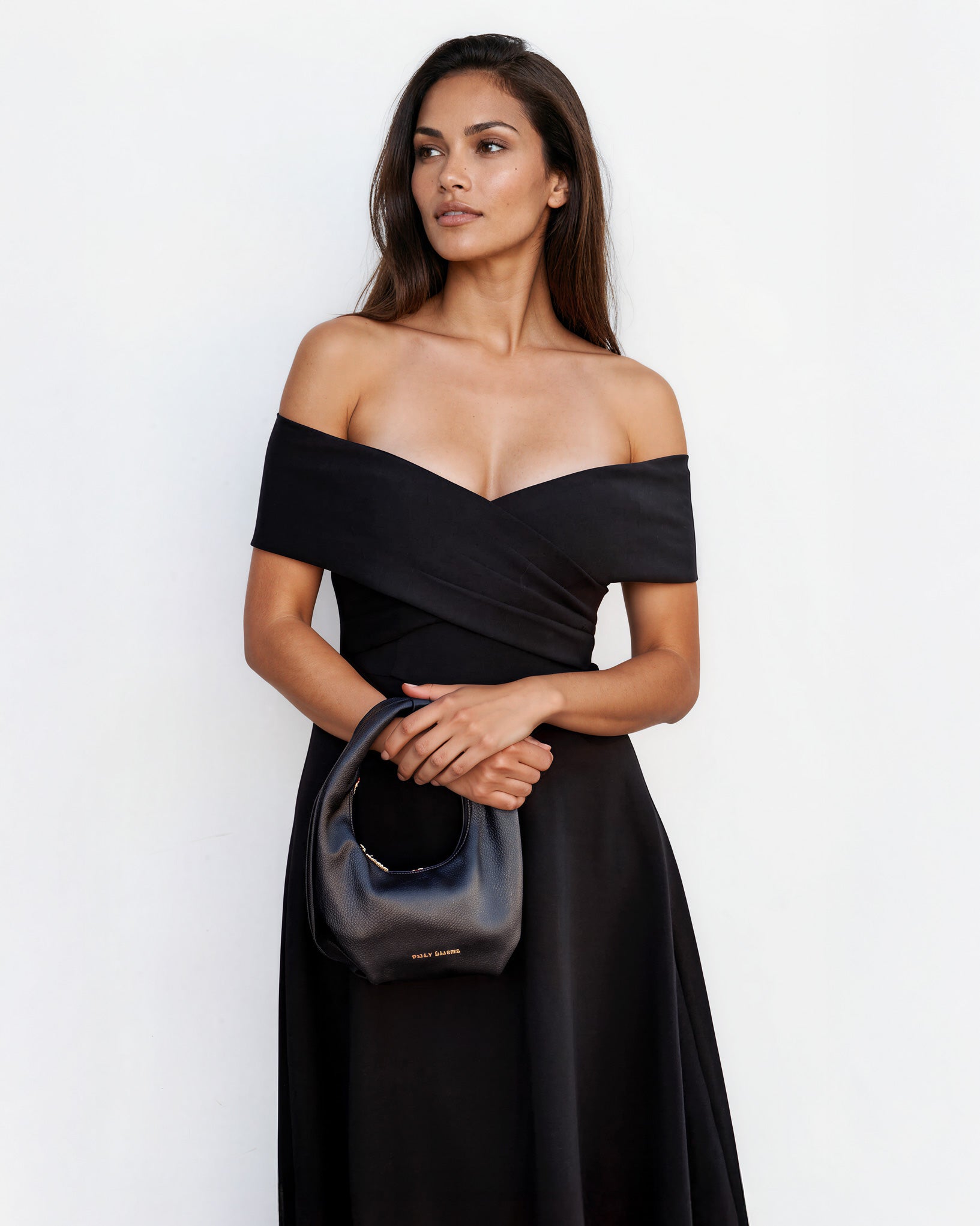 Belina Midi Dress Black Close