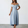 Belina Midi Dress Baby Blue Front