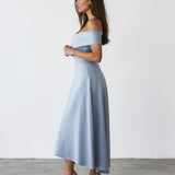 Belina Midi Dress Baby Blue Side