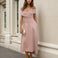 Belina Midi Dress Pink Front