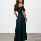 Belina Midi Dress Green Back