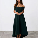 Belina Midi Dress Green Front