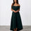 Belina Midi Dress Green Front