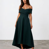 Belina Midi Dress Green Front