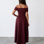Belina Midi Dress Mahogany Back