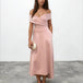 Belina Midi Dress Pink Front
