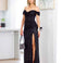 Bellatrix Off Shoulder Sequin Gown - Black