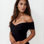 Briana Maxi Dress Black Front