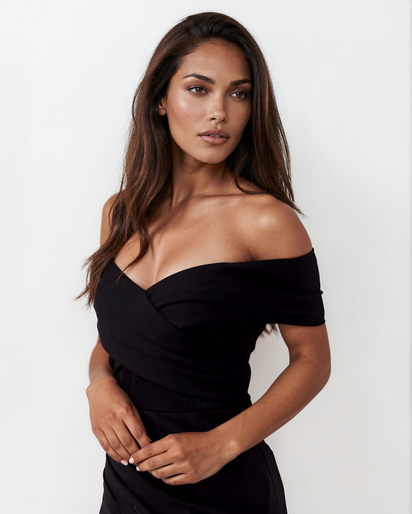 Briana Maxi Dress Black Front