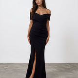 Briana Maxi Dress Black Front